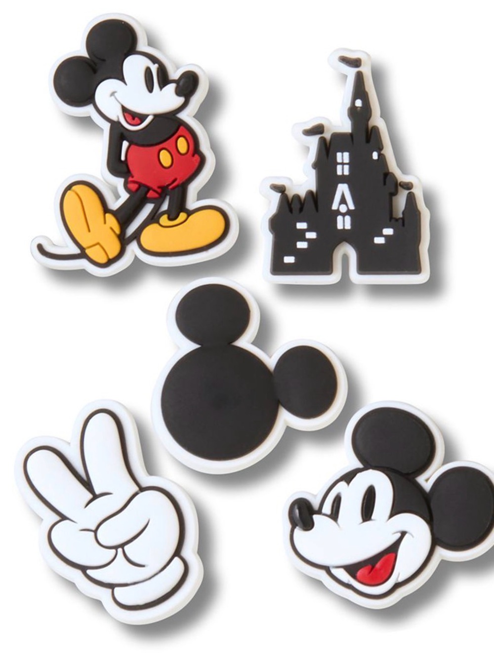 Disney Mickey Mouse Cake Topper Charms - Black, Red, Yellow, White